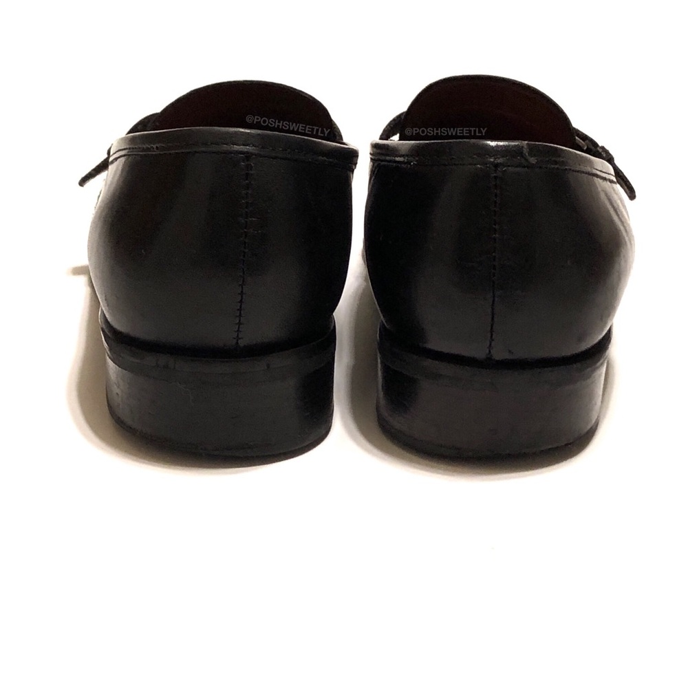 Etienne Aigner Carver Black Leather Loafers - Picture 5 of 8